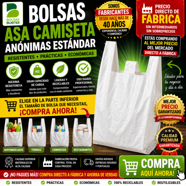 Bolsas Asa Camiseta Anónimas