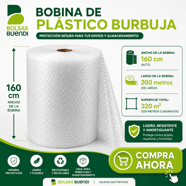 Rollo Bobinas de plástico burbuja