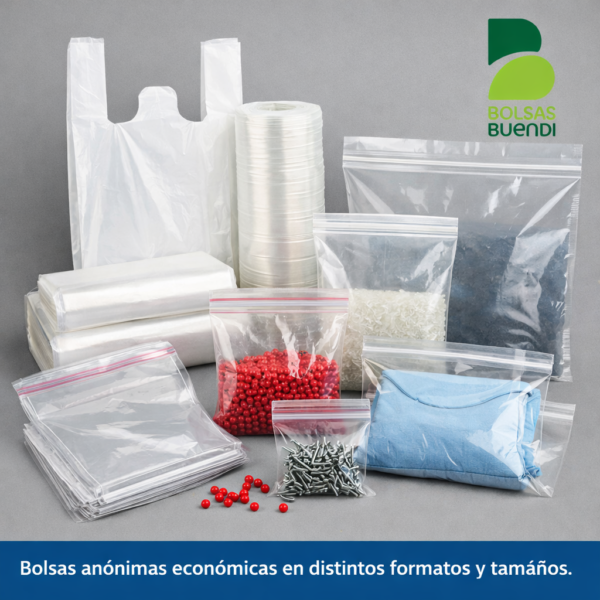 Bolsas de plástico sin personalizar