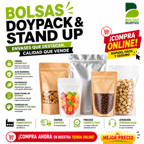 Bolsas Doypack y Standup
