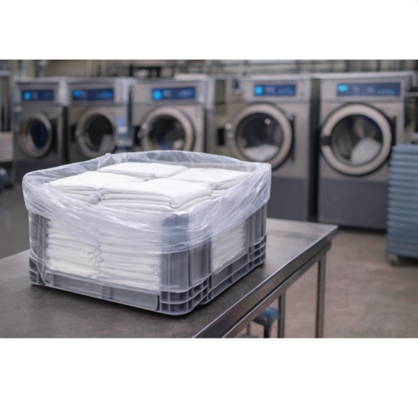 Bolsas polietileno baja presión anónimas para lavanderías fabricadas por fabrica de bolsas