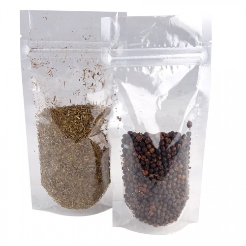 Bolsas Polietileno Transparentes Doypack 13x22.5+7